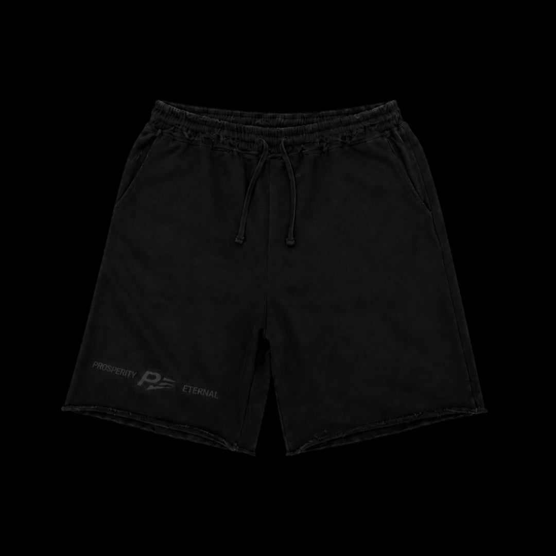 NOIR DISTRESSED SHORTS
